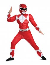 Power Ranger Red Muscle Suit Child Large