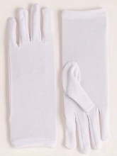 Gloves Short Nylon White