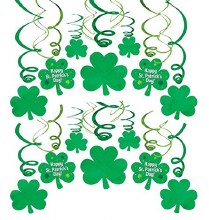 St Pats Day Swirl Decor Value Pack 30pc