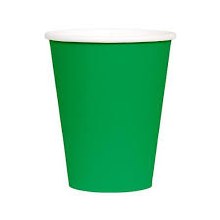 Festive Green 9oz Hot/Cold Cups 20ct