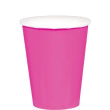 Bright Pink 9oz Hot/Cold Cups 20ct