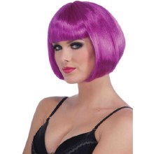 Neon Bob Wig - Purple