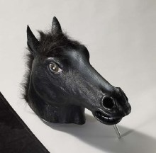 Black Horse Overhead Mask