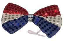Bow Tie Patriotic Sequin