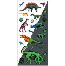 Sticker Sheet GLOW Dinosaurs