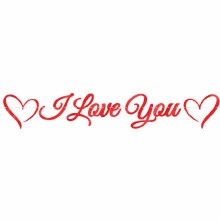 'I Love You' Foil Banner