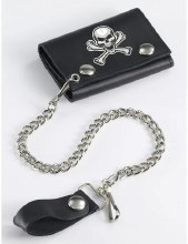 Wallet Biker w/ Chain & Skull