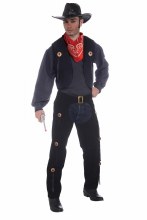 Cowboy Vest And Chaps Set