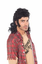 Mullet Man Wig - Black