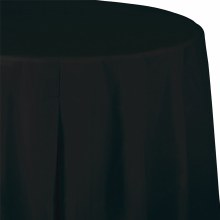 Black Velvet Round Tablecover