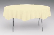 Ivory Round Pl Tablecover