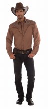 Western Shirt Dlx Brown