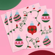 Deck The Halls Bev Napkin 25ct