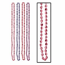 Candy Hearts Bead Necklace 4ct
