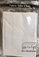 Tablecloth Fabric White
