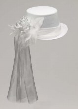 Hat Top Hat Ghostly Rose