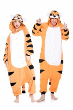 Striped Tiger Onesie Adult