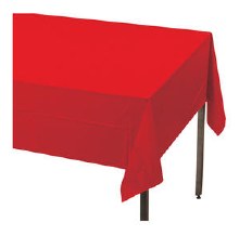 Classic Red Paper Tablecover