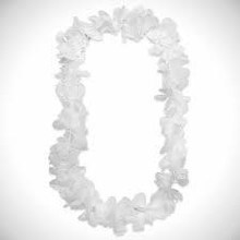 Lei Silk Flower White