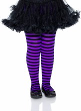 Tights Child Med Blk/Prp