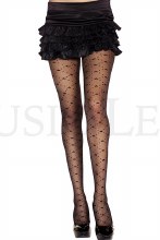 Tights Diamond w/ Star Black