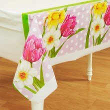 Polka Dot Garden Plastic Tablecover