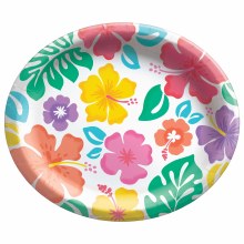 Summer Hibiscus Lrg Oval Plate