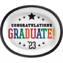 Congrats Grad '23 Oval Plates