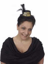 Hat Mini Black/Gold HNY