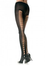 Tights Corset Back Black