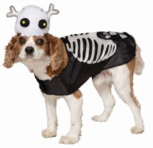 Pet Costume Skeleton XS