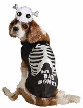 Pet Costume Skeleton SM