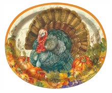Thanksgiving 12x10" Plates 8ct