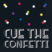 Cue the Confetti Bev Nap 16ct