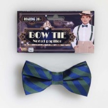 Bow Tie Stripe Green/Blue