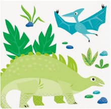 Dinosaur Bev Napkin 16ct