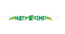 Dino Party Time Banner 5ft