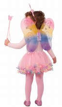 Kids Fairy Wings/Headband/Wand Set Rainbow