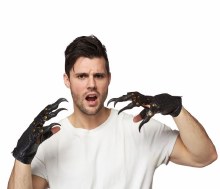 2pc Monster Claw Gloves Black