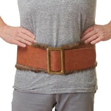 Viking Belt Leatherlike w/ Fur