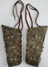 Arm Protectors Leatherlike Brn