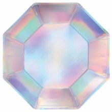 Opalescent Octagon Plates 6.75"