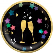 Plates 6.75" NYE Starlight