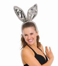 Bunny Ears Delux Grey