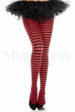 Tights Striped Red