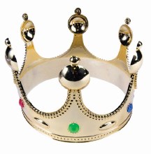 Childs King/Queen Plastic Gold Crown