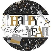 Happy New Year Plates
