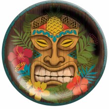 Plates Tiki Face 8.5" 50pk