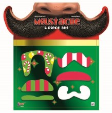 Christmas Mustache Set