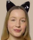 Cat Ears Headband Shiny Black